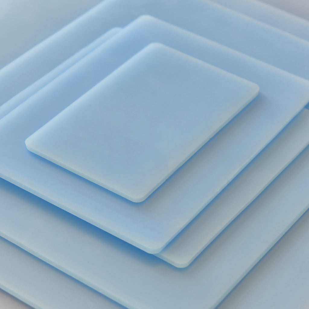 artiSquish Silikon Baskı Plakası - Dikdörtgen Mavi - 12x14 Inch / 30x35 cm