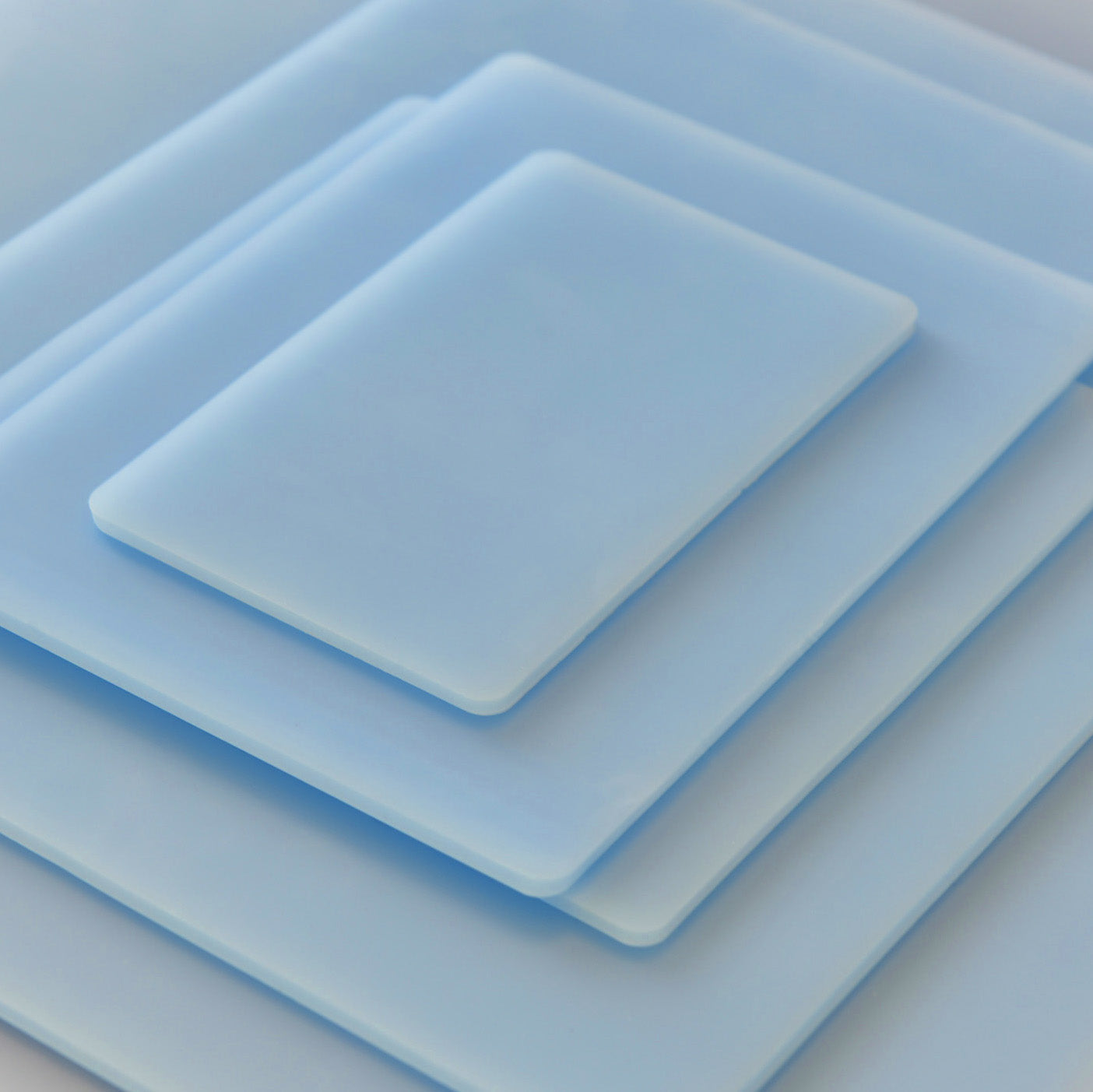 artiSquish Silikon Baskı Plakası - Dikdörtgen Mavi - 12x14 Inch / 30x35 cm