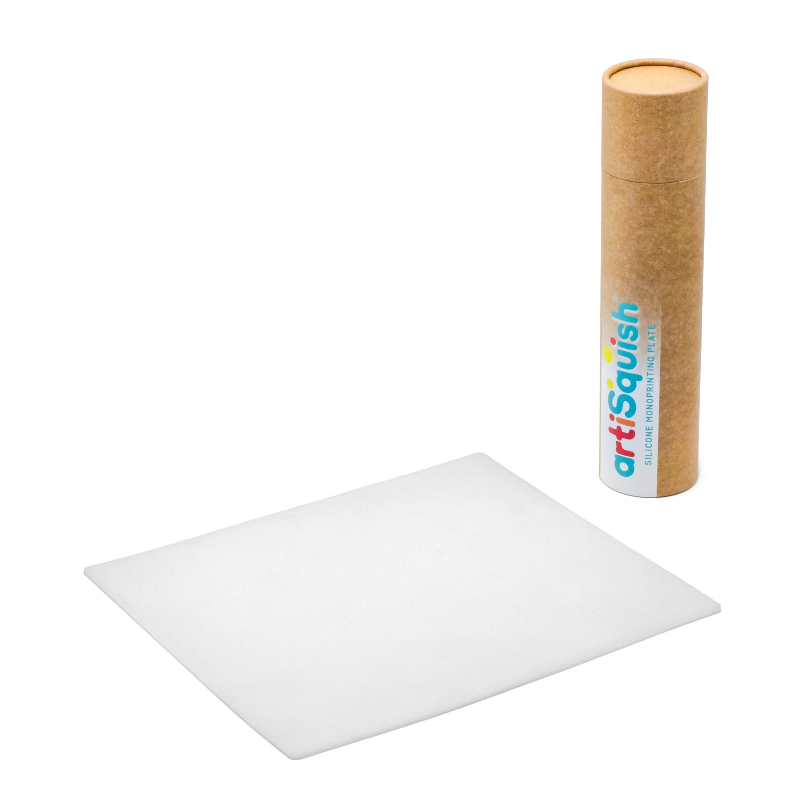 Silikon Monobaskı Plakası - Dikdörtgen Beyaz - 12x14 Inch / 30x35 cm - artiSquish Jel Alternatifi