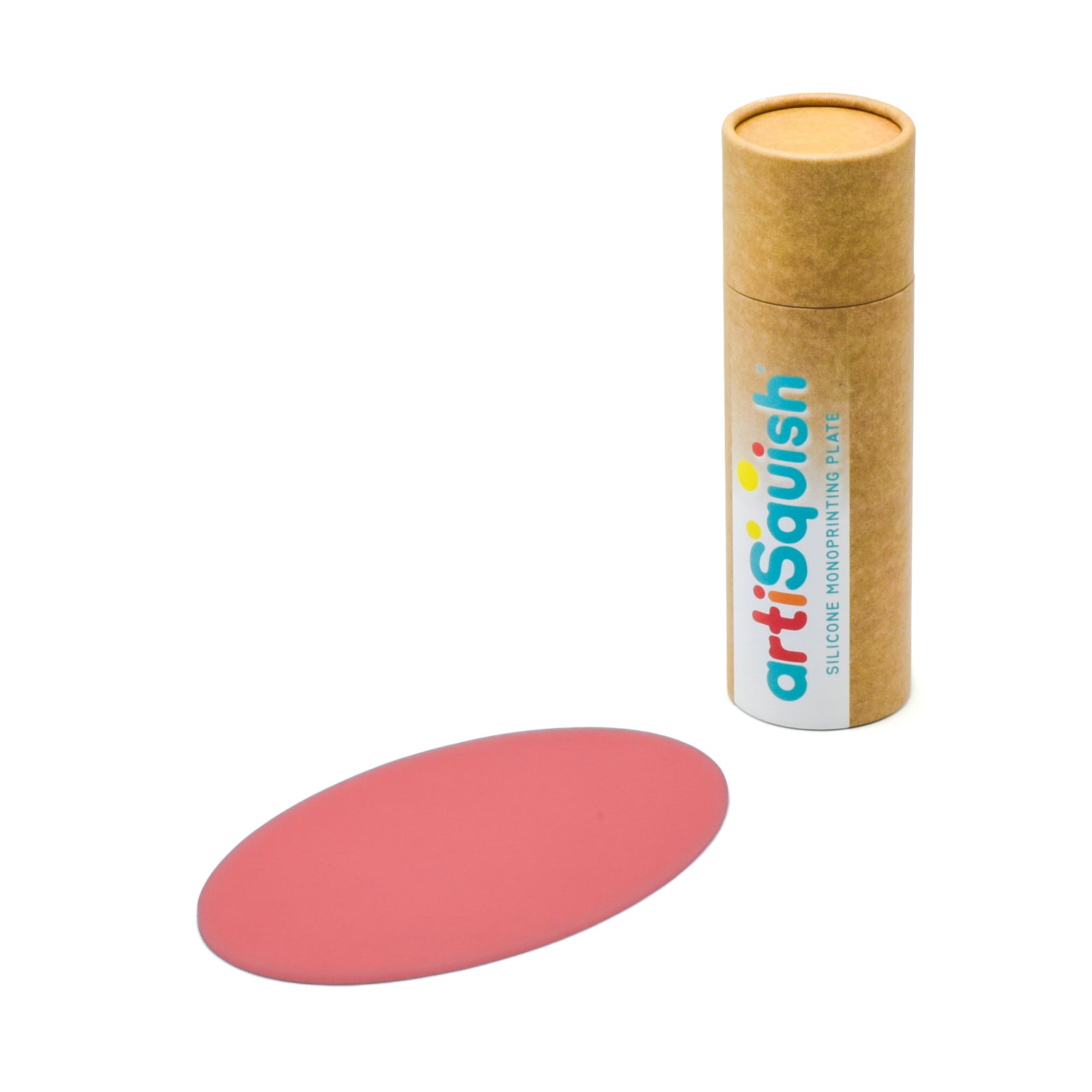 artiSquish Silikon Baskı Plakası - Oval Kırmızı - 6x10 Inch / 15x25 cm