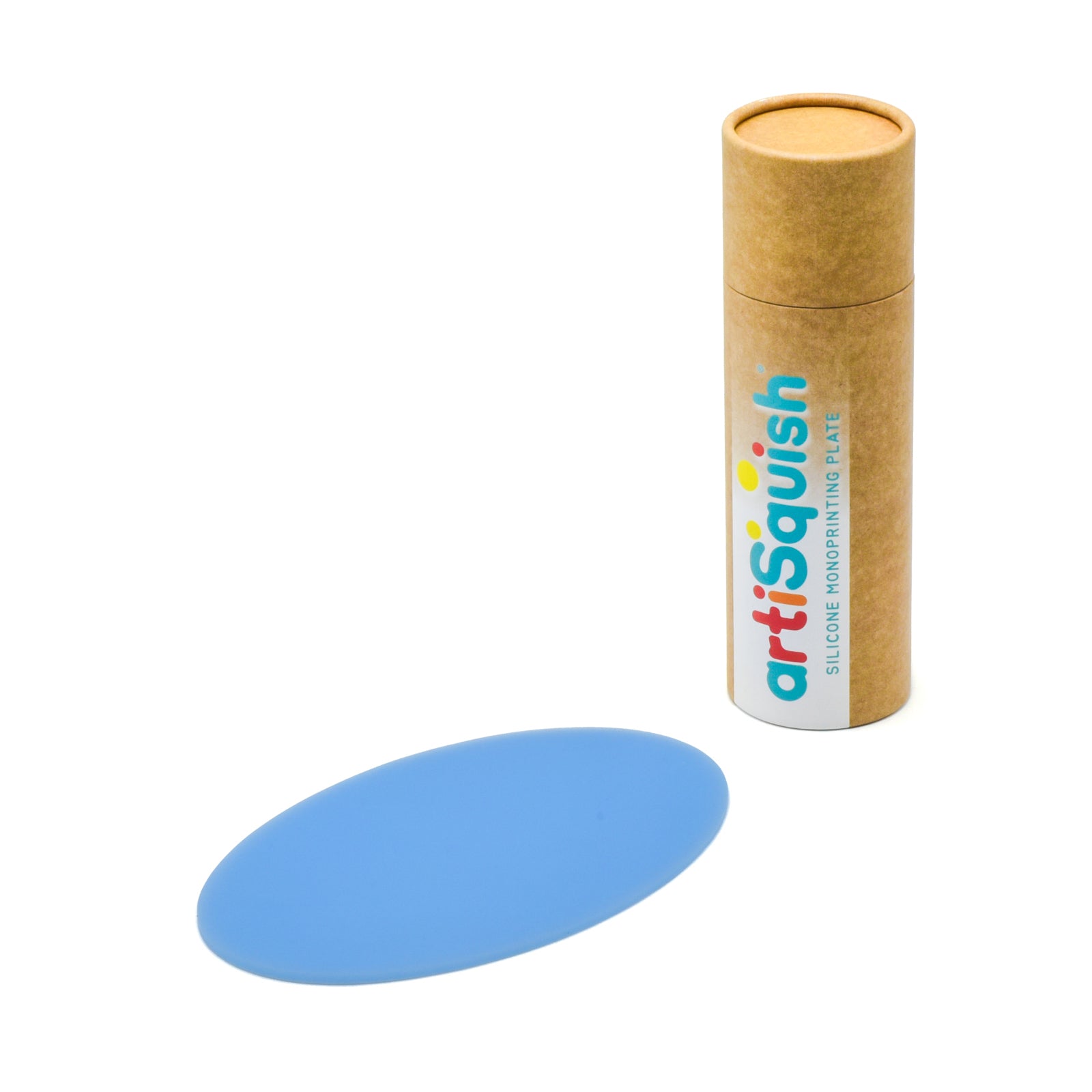 artiSquish Silikon Baskı Plakası - Oval Mavi - 6x10 Inch / 15x25 cm
