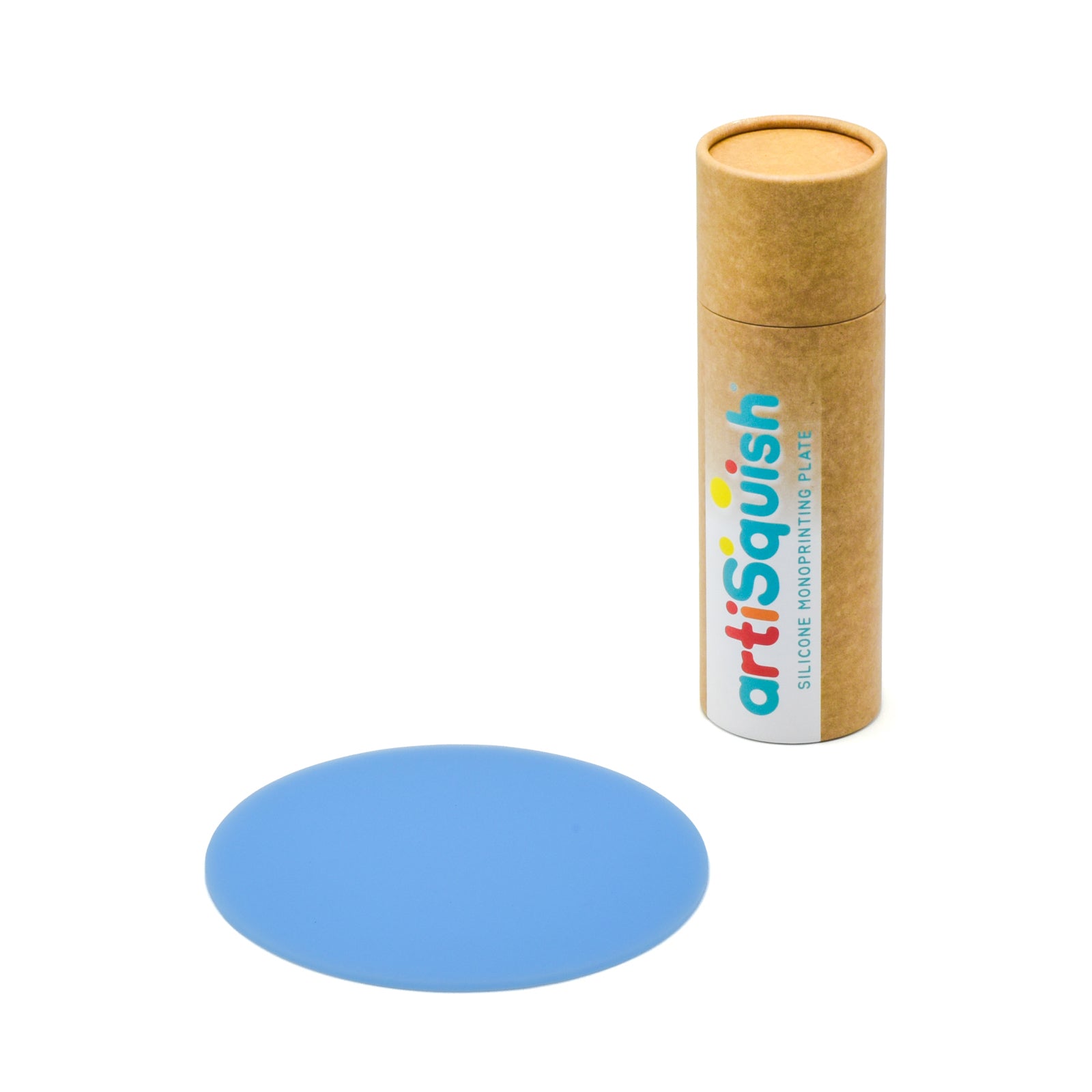 artiSquish Silikon Baskı Plakası - Yuvarlak Mavi - 8 Inch / 20 cm