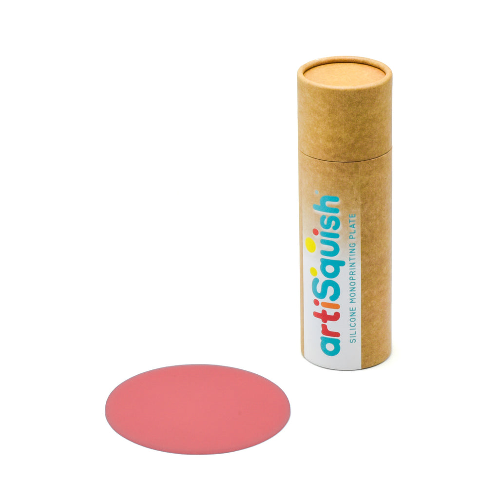 artiSquish Silikon Baskı Plakası - Yuvarlak Kırmızı - 6 Inch / 15 cm