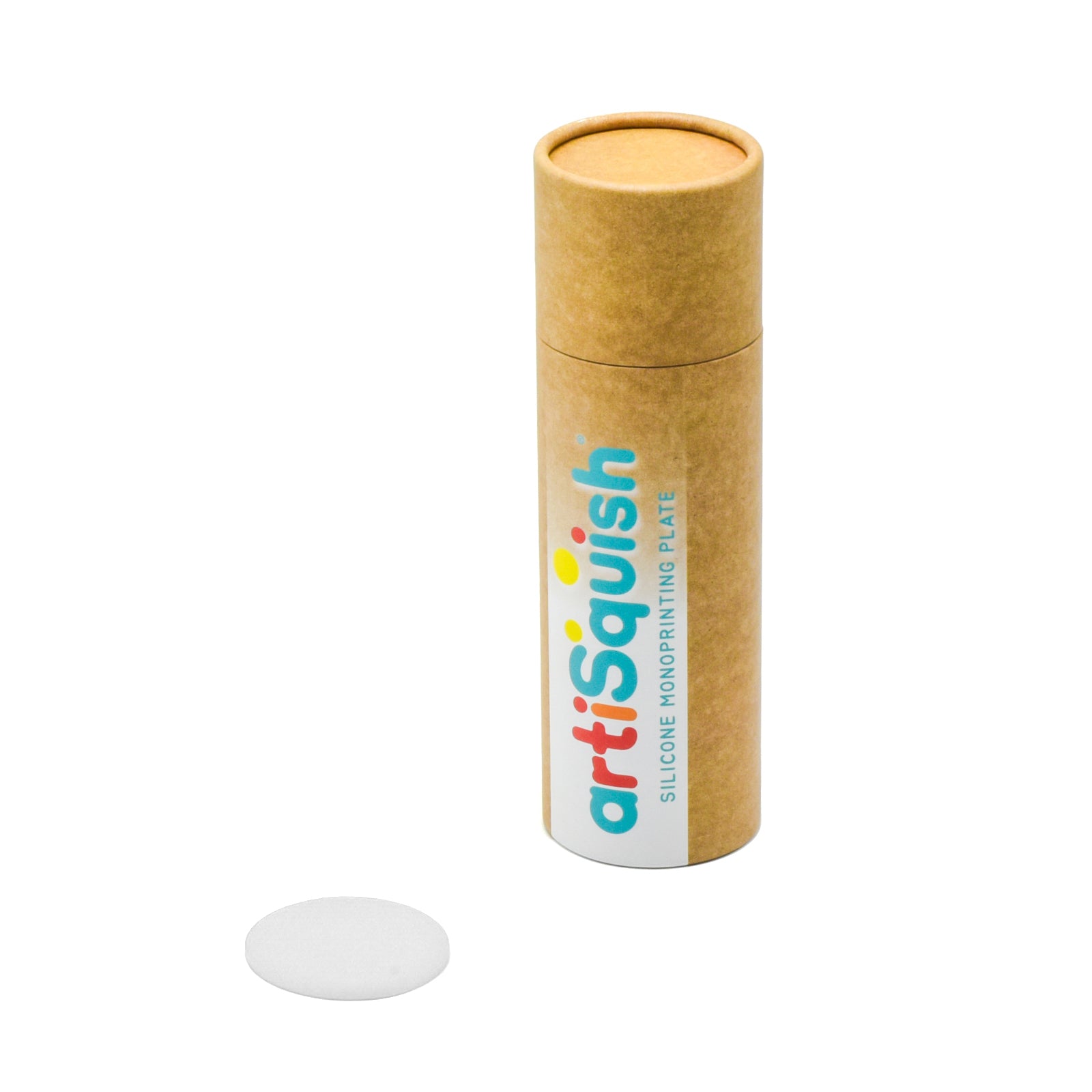 artiSquish Silikon Baskı Plakası - Yuvarlak Beyaz - 3 Inch / 7 cm