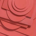 artiSquish Silikon Baskı Plakası - Dikdörtgen Kırmızı - 12x14 Inch / 30x35 cm