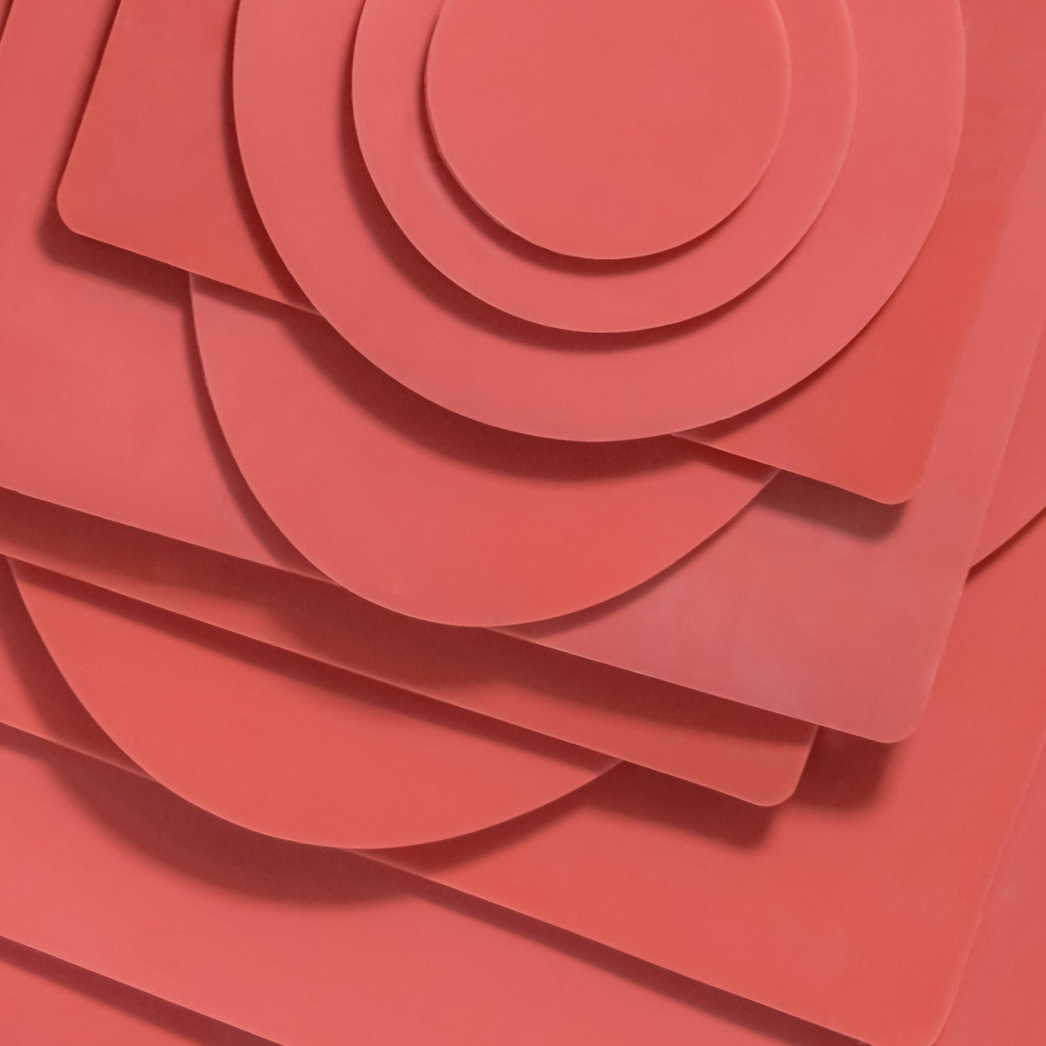 artiSquish Silikon Baskı Plakası - Dikdörtgen Kırmızı  - 3x5 Inch / 7x12 cm