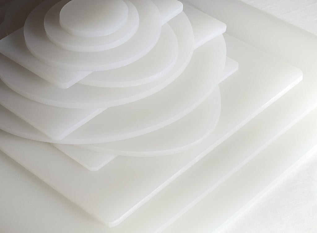 artiSquish Silikon Baskı Plakası - Yuvarlak Beyaz - 8 Inch / 20 cm